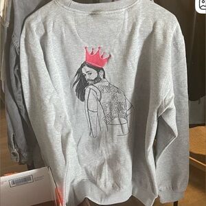 Queer Eye Gray Sweatshirt with Pink Crown Graphic NWT